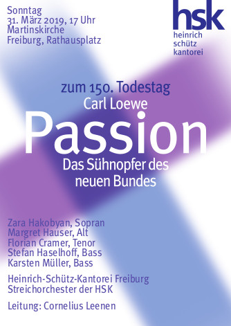Plakat HSK: Passion, Carl Loewe